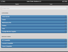 Tablet Screenshot of laserprintersolutions.net